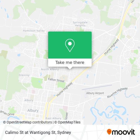 Calimo St at Wantigong St map