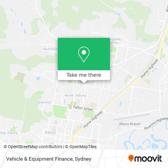 Vehicle & Equipment Finance map