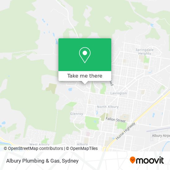 Mapa Albury Plumbing & Gas