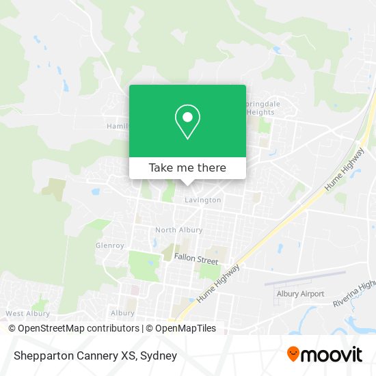 Shepparton Cannery XS map
