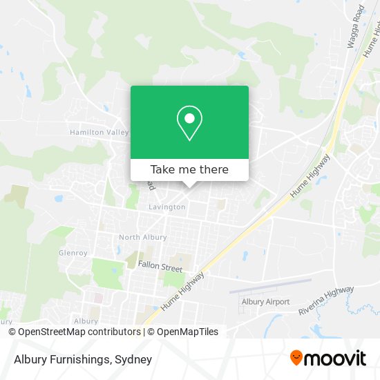 Albury Furnishings map