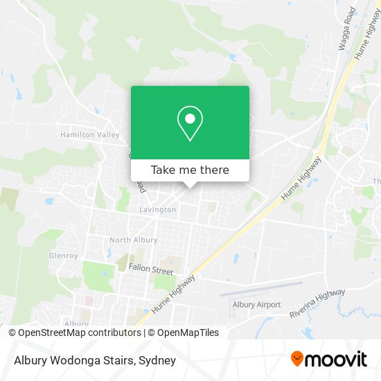 Albury Wodonga Stairs map