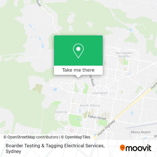 Mapa Boarder Testing & Tagging Electrical Services