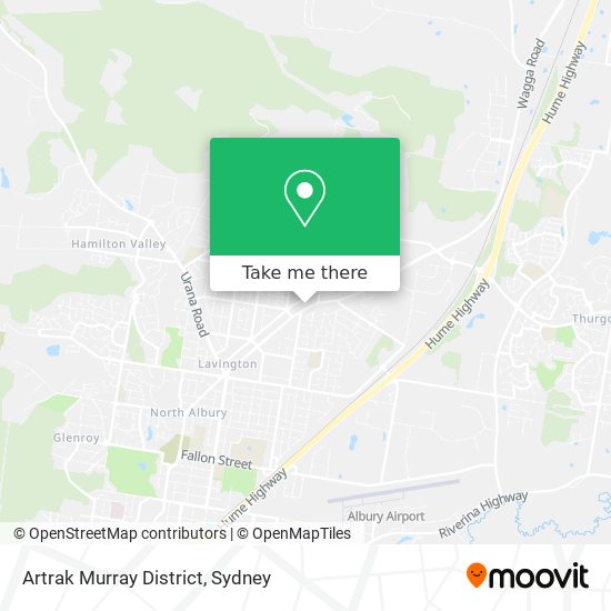 Artrak Murray District map