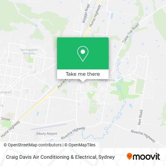 Craig Davis Air Conditioning & Electrical map