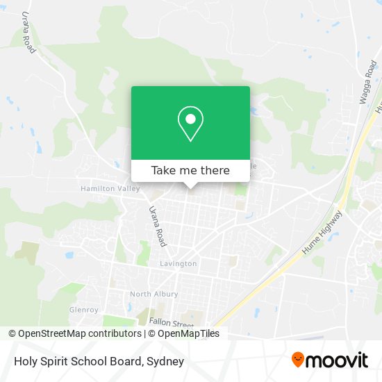 Holy Spirit School Board map