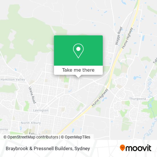 Braybrook & Pressnell Builders map