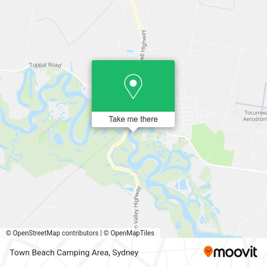 Town Beach Camping Area map