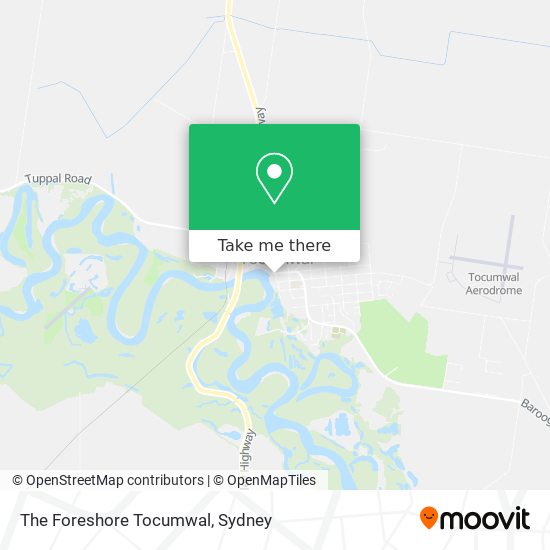 The Foreshore Tocumwal map