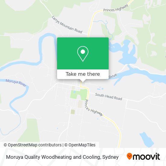 Moruya Quality Woodheating and Cooling map
