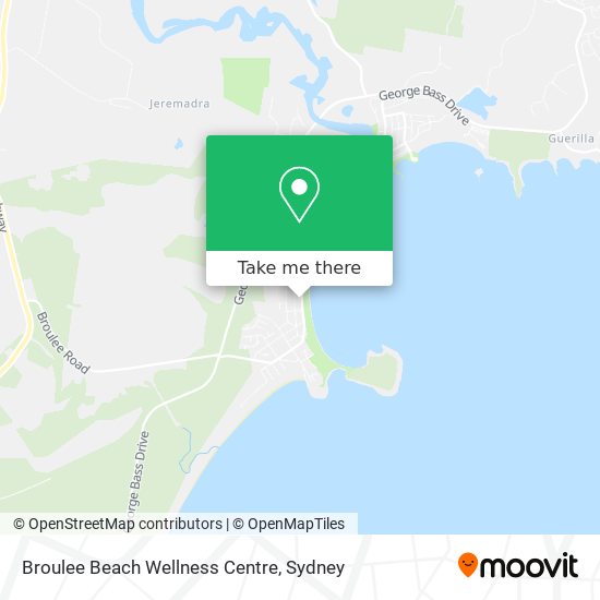Broulee Beach Wellness Centre map