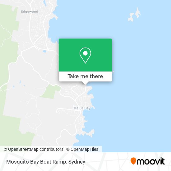 Mapa Mosquito Bay Boat Ramp