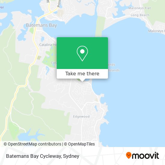 Batemans Bay Cycleway map