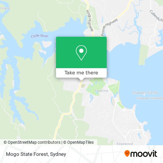 Mogo State Forest map