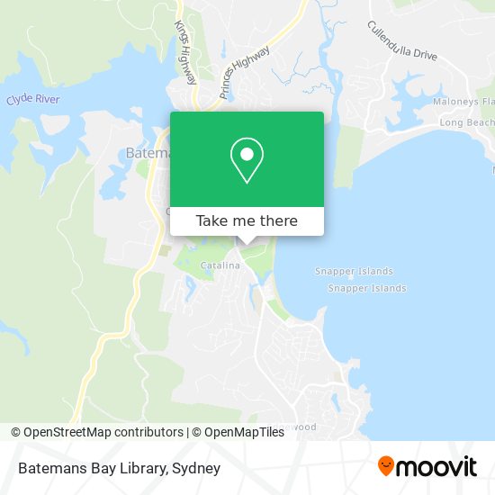 Batemans Bay Library map