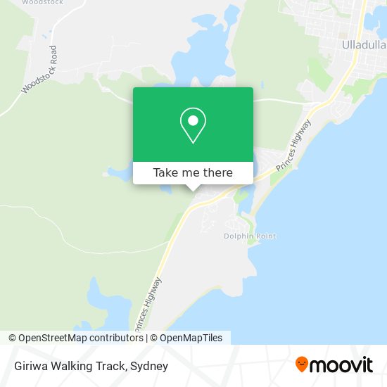 Giriwa Walking Track map