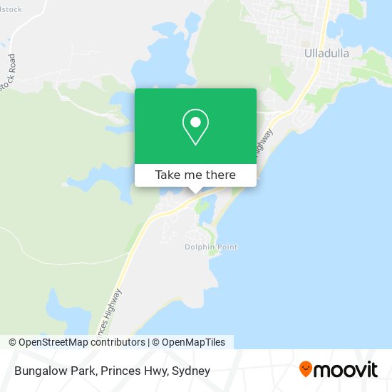 Bungalow Park, Princes Hwy map