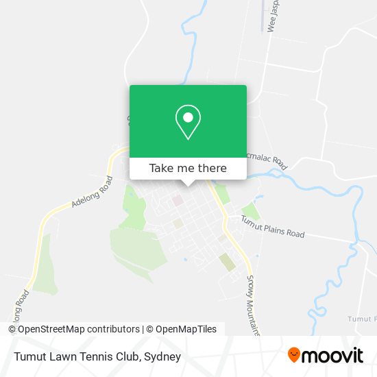 Tumut Lawn Tennis Club map