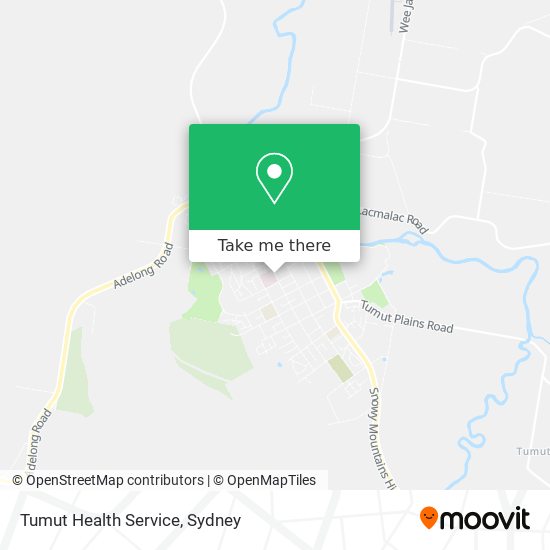 Tumut Health Service map