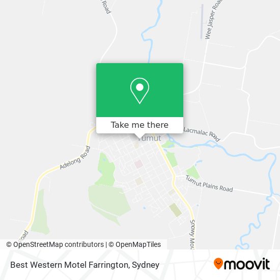 Mapa Best Western Motel Farrington