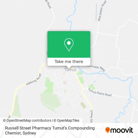 Russell Street Pharmacy Tumut's Compounding Chemist map