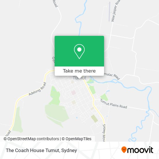 The Coach House Tumut map