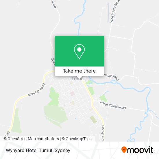 Wynyard Hotel Tumut map