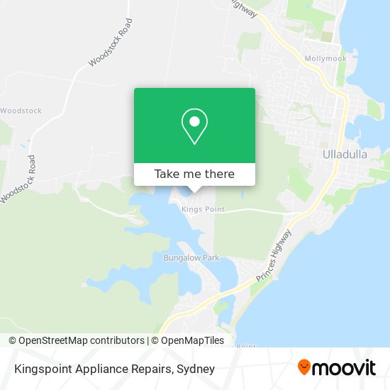 Kingspoint Appliance Repairs map