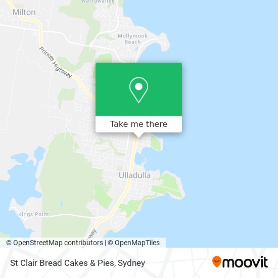 St Clair Bread Cakes & Pies map