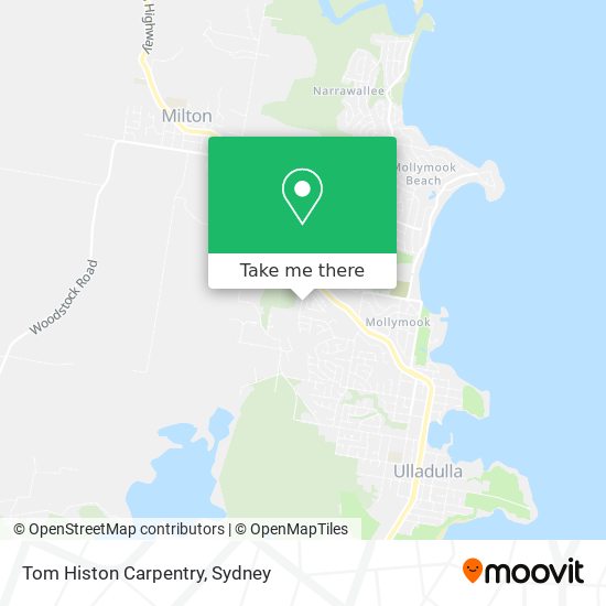 Tom Histon Carpentry map