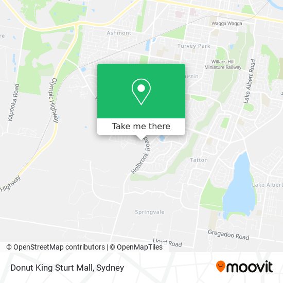 Donut King Sturt Mall map