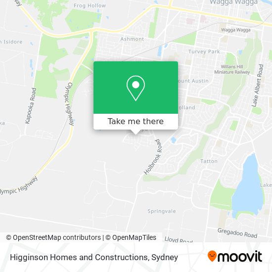 Mapa Higginson Homes and Constructions