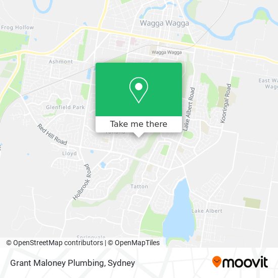 Grant Maloney Plumbing map