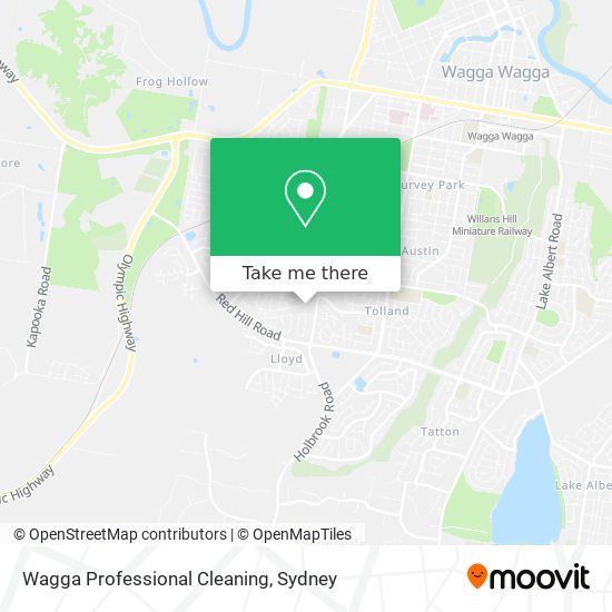 Wagga Professional Cleaning map