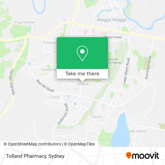 Mapa Tolland Pharmacy
