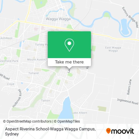 Mapa Aspect Riverina School-Wagga Wagga Campus