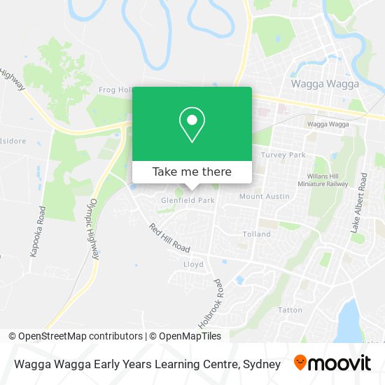 Mapa Wagga Wagga Early Years Learning Centre