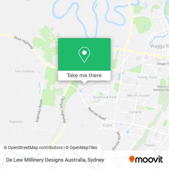 De Lew Millinery Designs Australia map