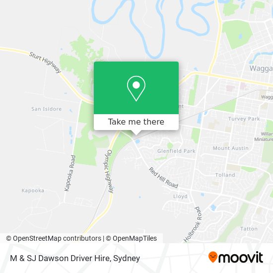 M & SJ Dawson Driver Hire map
