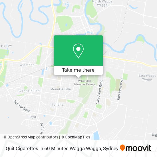 Quit Cigarettes in 60 Minutes Wagga Wagga map