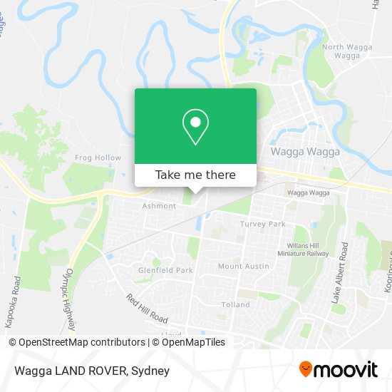 Wagga LAND ROVER map