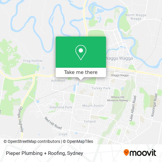 Pieper Plumbing + Roofing map