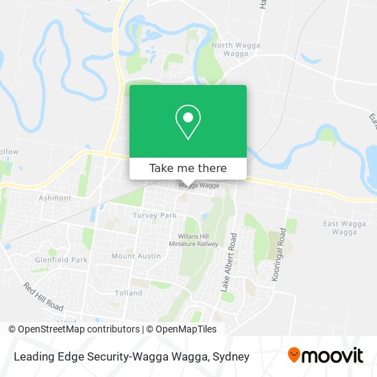 Leading Edge Security-Wagga Wagga map