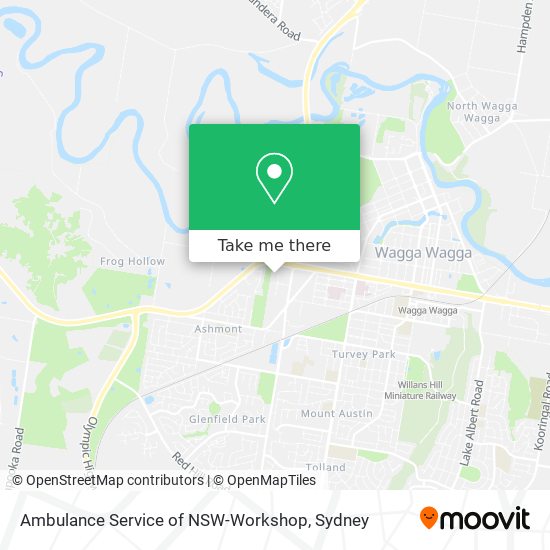 Ambulance Service of NSW-Workshop map