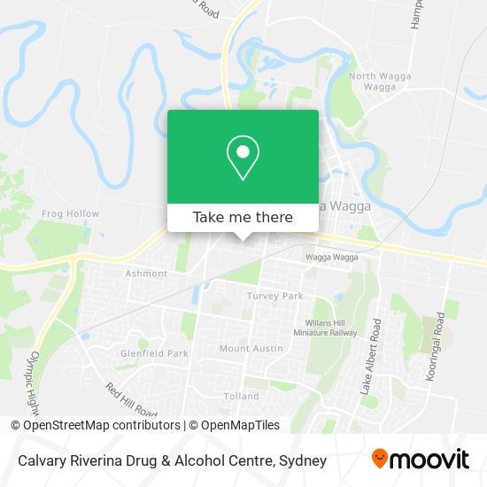 Calvary Riverina Drug & Alcohol Centre map