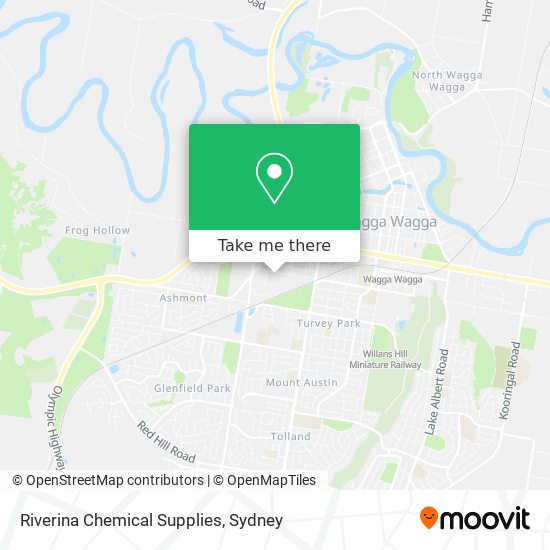 Mapa Riverina Chemical Supplies