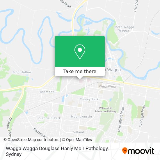 Mapa Wagga Wagga Douglass Hanly Moir Pathology