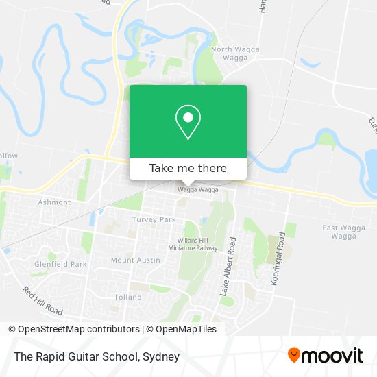 The Rapid Guitar School map