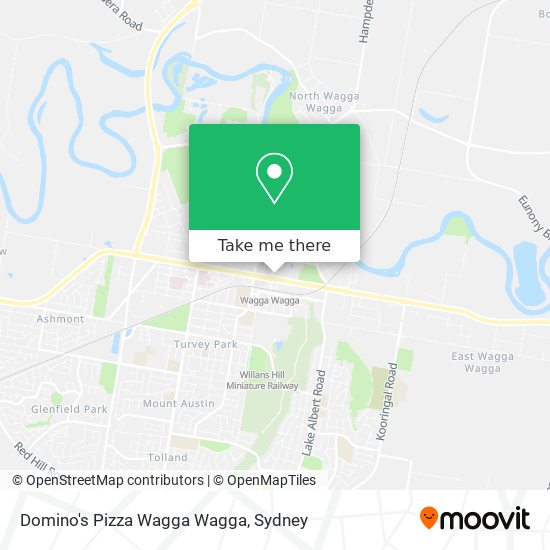 Domino's Pizza Wagga Wagga map