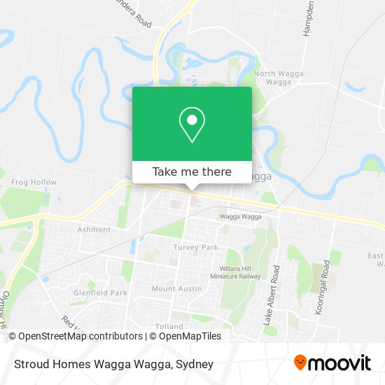 Mapa Stroud Homes Wagga Wagga